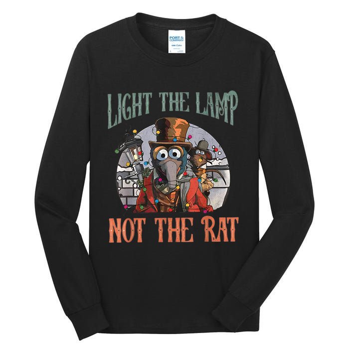 Light The Lamp Not The Rat Christmas Funny Holiday Rat Tall Long Sleeve T-Shirt