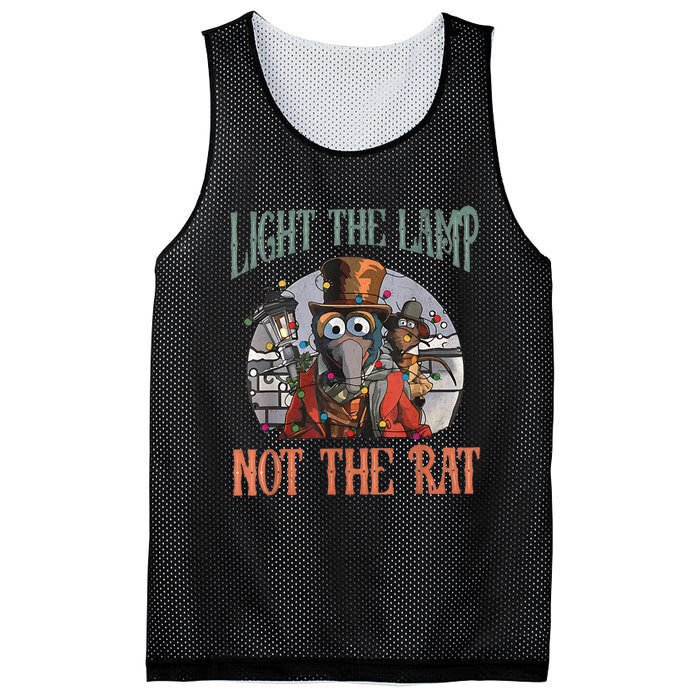 Light The Lamp Not The Rat Christmas Funny Holiday Rat Mesh Reversible Basketball Jersey Tank