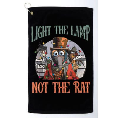 Light The Lamp Not The Rat Christmas Funny Holiday Rat Platinum Collection Golf Towel