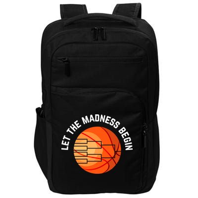 Let The Madness Begin Long Sleeve Basketball Impact Tech Backpack