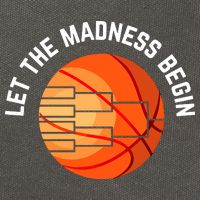 Let The Madness Begin Long Sleeve Basketball Cotton Canvas Backpack