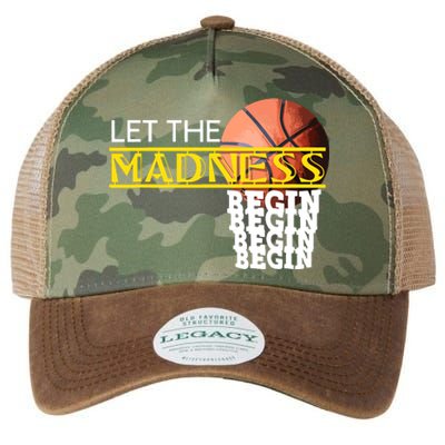 Let The Madness Begin Novelty Basketball Legacy Tie Dye Trucker Hat