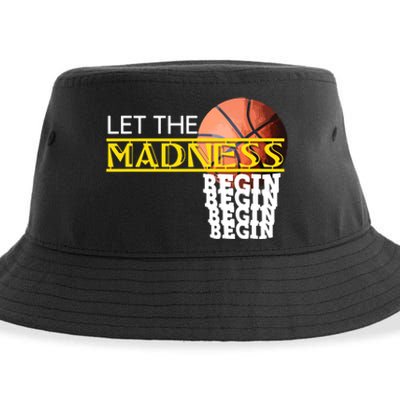 Let The Madness Begin Novelty Basketball Sustainable Bucket Hat