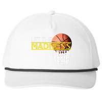 Let The Madness Begin Novelty Basketball Snapback Five-Panel Rope Hat