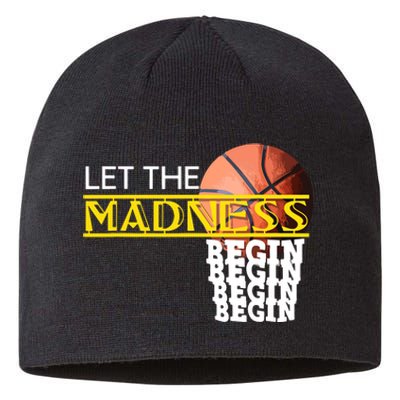 Let The Madness Begin Novelty Basketball Sustainable Beanie