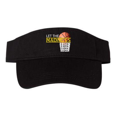 Let The Madness Begin Novelty Basketball Valucap Bio-Washed Visor