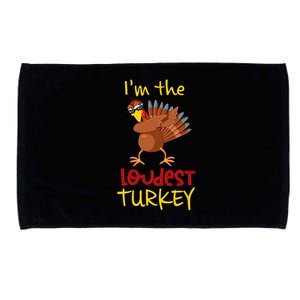 Loudest Turkey Matching Family Group Thanksgiving Party Microfiber Hand Towel