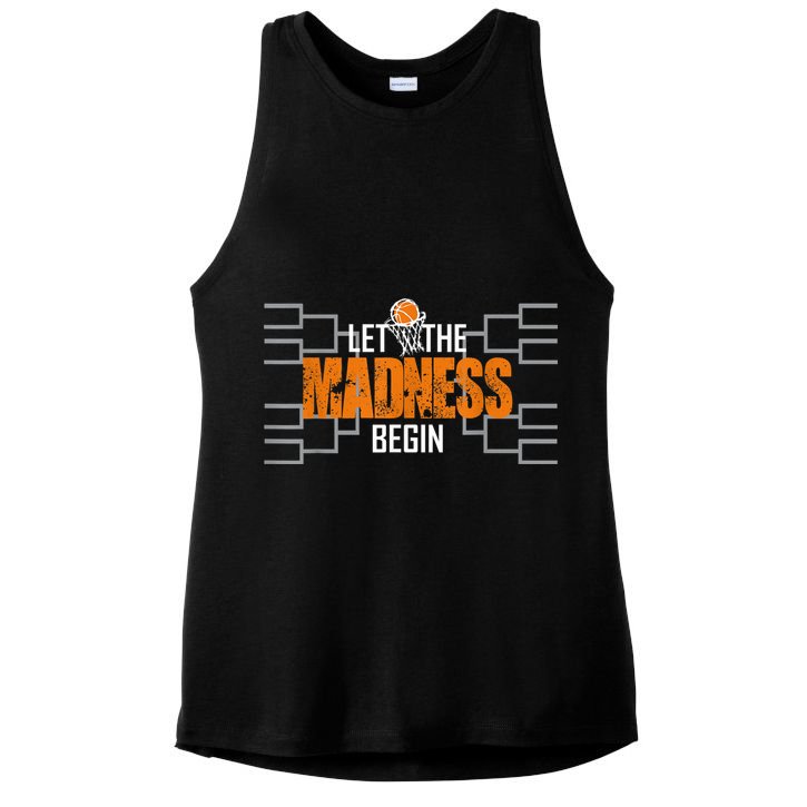 Let the madness begin Basketball Madness College March Ladies PosiCharge Tri-Blend Wicking Tank