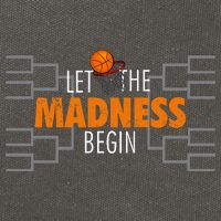 Let The Madness Begin A Funny Gift For Basketball Madness College March Premium Cotton Canvas Backpack