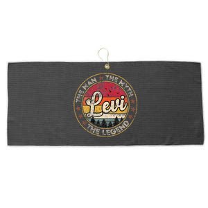 Levi The Man The Myth The Legend Personalized Name Large Microfiber Waffle Golf Towel