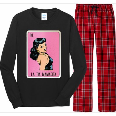 La Tia Mamacita Mexican Slang Chicano Bingo Cards Long Sleeve Pajama Set