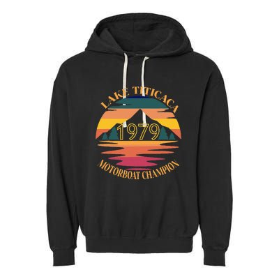 Lake Titicaca Motorboat Champion Vintage Garment-Dyed Fleece Hoodie