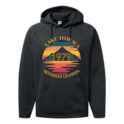 Lake Titicaca Motorboat Champion Vintage Performance Fleece Hoodie