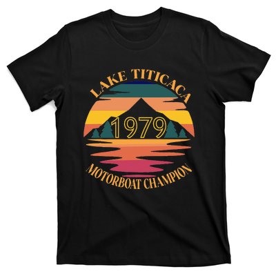 Lake Titicaca Motorboat Champion Vintage T-Shirt