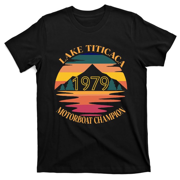 Lake Titicaca Motorboat Champion Vintage T-Shirt