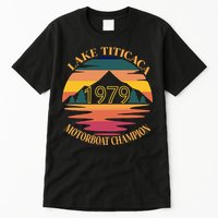 Lake Titicaca Motorboat Champion Vintage Tall T-Shirt