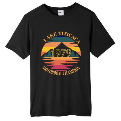 Lake Titicaca Motorboat Champion Vintage Tall Fusion ChromaSoft Performance T-Shirt