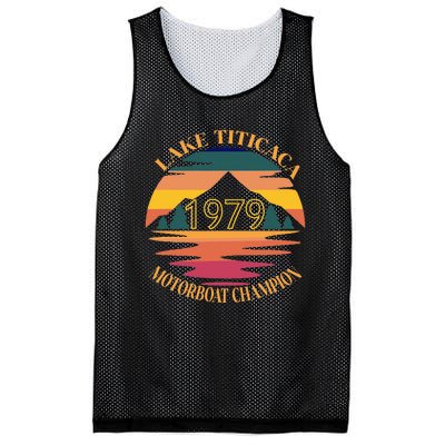 Lake Titicaca Motorboat Champion Vintage Mesh Reversible Basketball Jersey Tank