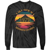 Lake Titicaca Motorboat Champion Vintage Tie-Dye Long Sleeve Shirt