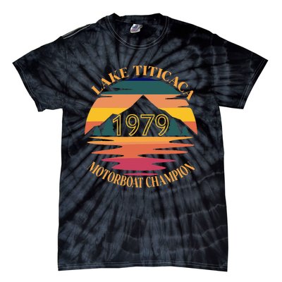 Lake Titicaca Motorboat Champion Vintage Tie-Dye T-Shirt