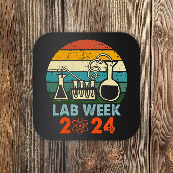 Laboratory Tech Medical Technician Scientist Lab Week 2024 Coaster