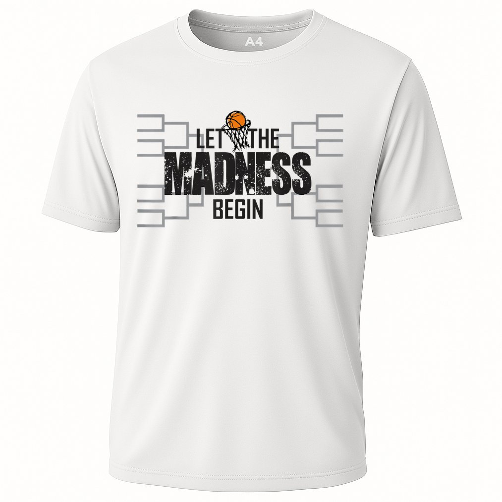 Let The Madness Begin College March Brackets Tournament Cooling Performance Crew T-Shirt
