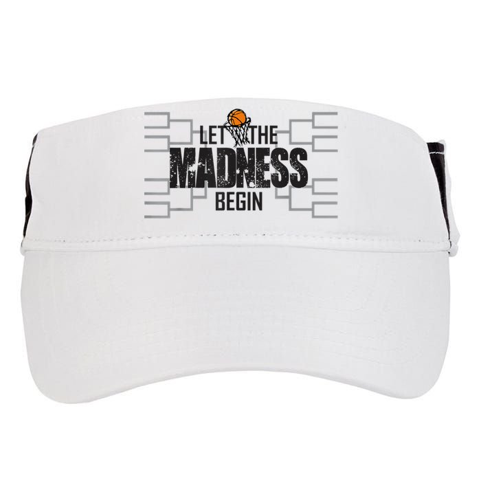 Let The Madness Begin College March Brackets Tournament Adult Drive Performance Visor