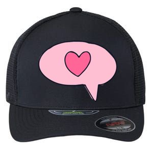 Love Text Message Flexfit Unipanel Trucker Cap