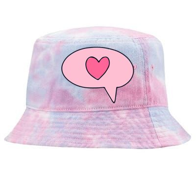 Love Text Message Tie-Dyed Bucket Hat