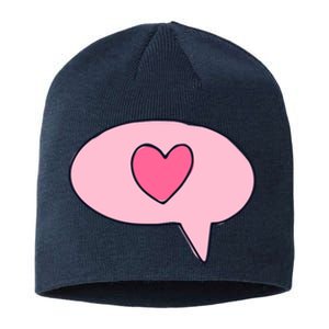 Love Text Message Sustainable Beanie