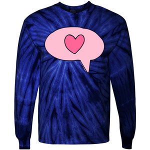 Love Text Message Tie-Dye Long Sleeve Shirt