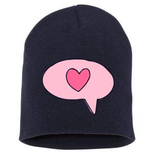 Love Text Message Short Acrylic Beanie