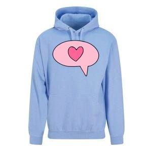 Love Text Message Unisex Surf Hoodie