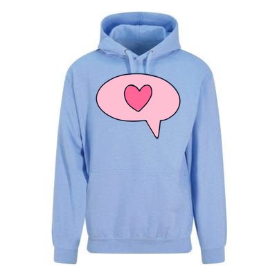 Love Text Message Unisex Surf Hoodie