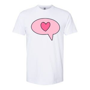 Love Text Message Softstyle CVC T-Shirt