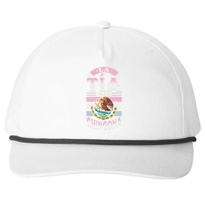 La Tía Más Chingona Mexican Aunty Gift Snapback Five-Panel Rope Hat