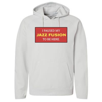 Lonious Thee Monk I Paused My Jazz Fusion To Be Here Performance Fleece Hoodie