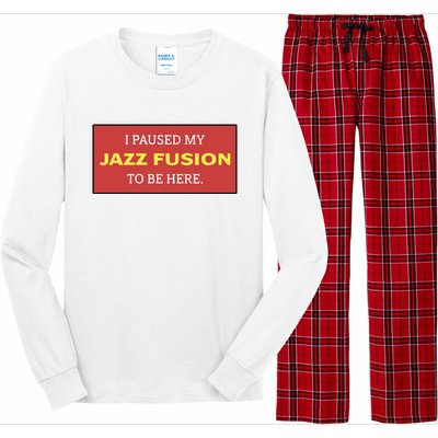 Lonious Thee Monk I Paused My Jazz Fusion To Be Here Long Sleeve Pajama Set