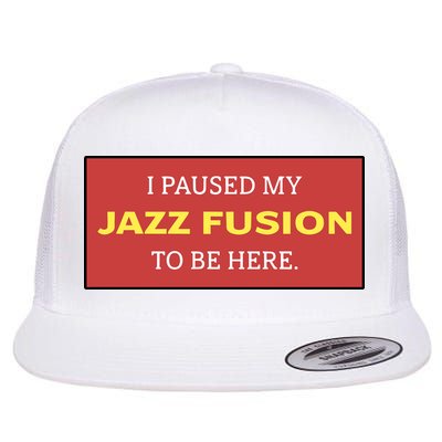 Lonious Thee Monk I Paused My Jazz Fusion To Be Here Flat Bill Trucker Hat
