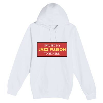 Lonious Thee Monk I Paused My Jazz Fusion To Be Here Premium Pullover Hoodie