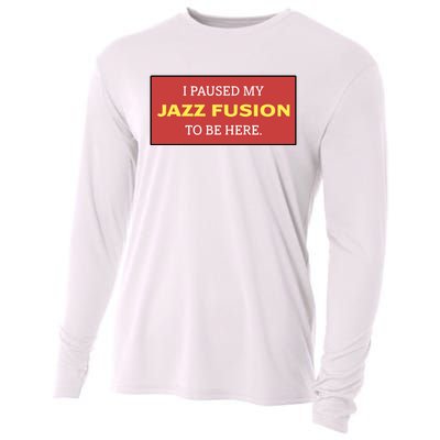 Lonious Thee Monk I Paused My Jazz Fusion To Be Here Cooling Performance Long Sleeve Crew