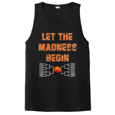 Let The Madness Begin Basketball Hoodie PosiCharge Competitor Tank