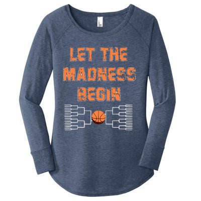 Let The Madness Begin Basketball Women's Perfect Tri Tunic Long Sleeve Shirt