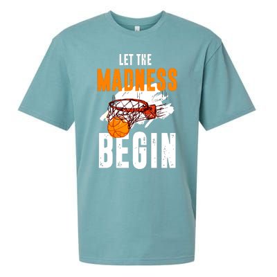 Let The Madness Begin Basketball Sueded Cloud Jersey T-Shirt