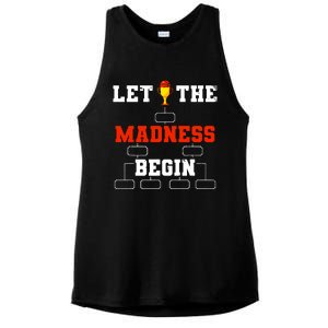 Let The Madness Begin College Basketball Tournament Ladies PosiCharge Tri-Blend Wicking Tank