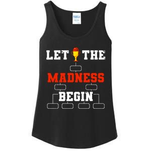 Let The Madness Begin College Basketball Tournament Ladies Essential Tank