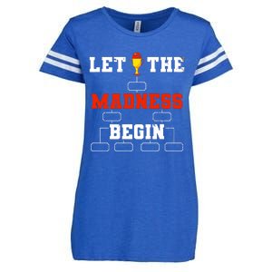 Let The Madness Begin College Basketball Tournament Enza Ladies Jersey Football T-Shirt