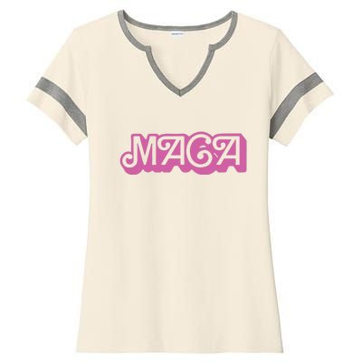 Lara Trump Maga Ladies Halftime Notch Neck Tee