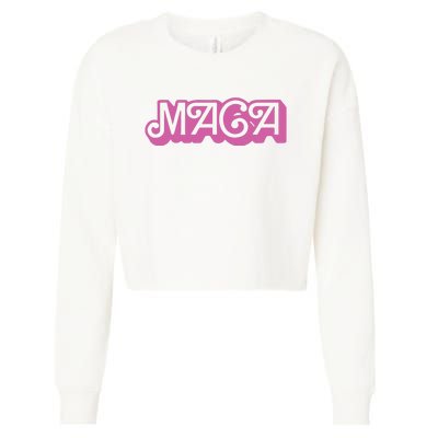 Lara Trump Maga Cropped Pullover Crew