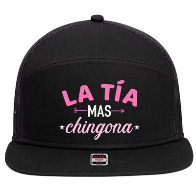 La TíA Mas Chingona 7 Panel Mesh Trucker Snapback Hat
